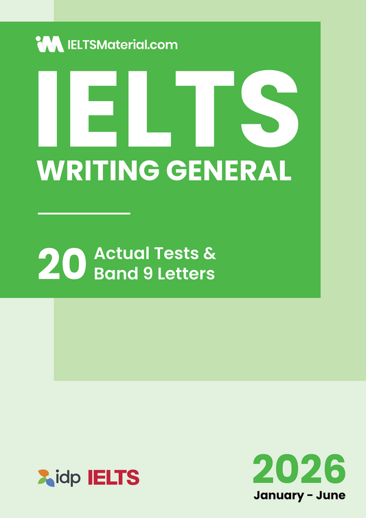 IELTS 2026 Writing Task 1 (General) Actual Tests with Answers (Jan to Jun 2026)
