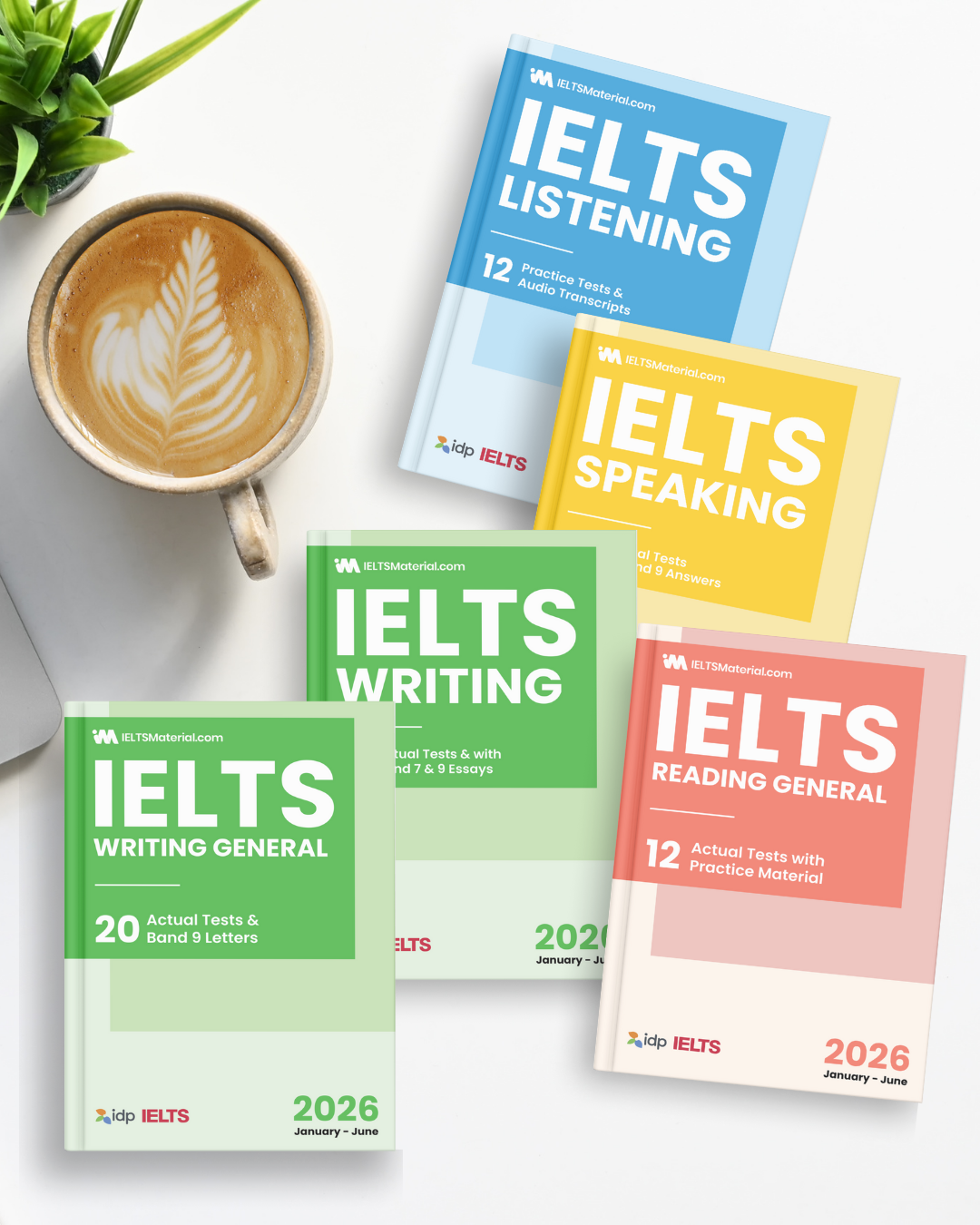 IELTS 2026 General 5-Book Combo – Complete Preparation Set (Jan to Jun 2026)