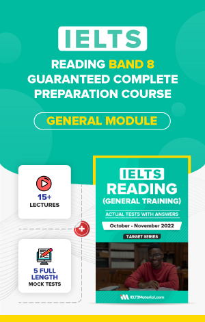 Comprehensive IELTS Reading (General) Band 8 Preparation Course